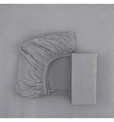 Fiki Miki - prześcieradło bambusowe 120x60 | Szare